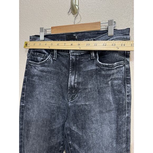 Mother The Insider Crop Step Fray Train Stops Jeans Size 29 - Picture 7 of 8